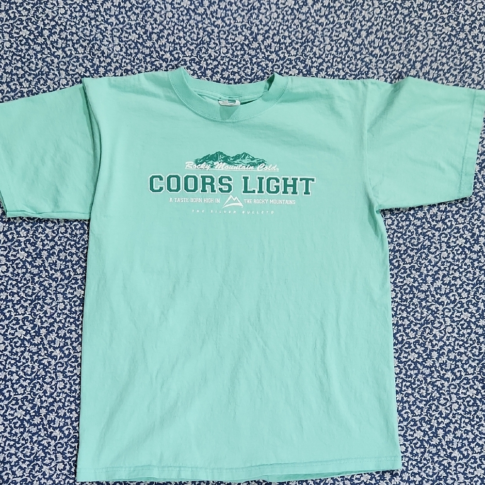 Vintage Y2K Coors Light Anvil Tee - Size Medium